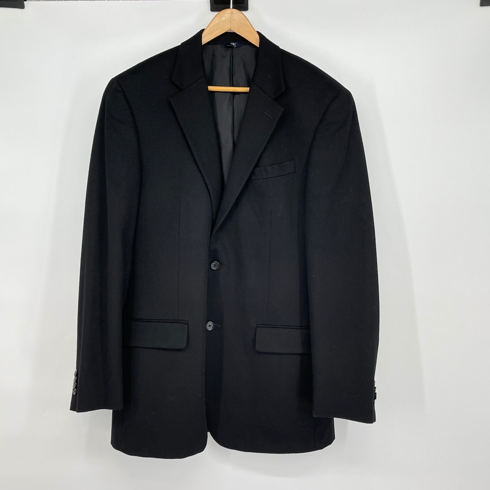 Grant Thomas Lord & Taylor Black Cashmere Blazer Men's Sport Coat Luxury Classic